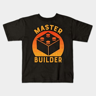 Master Builder, Building Funny Gift For Kids Kids T-Shirt